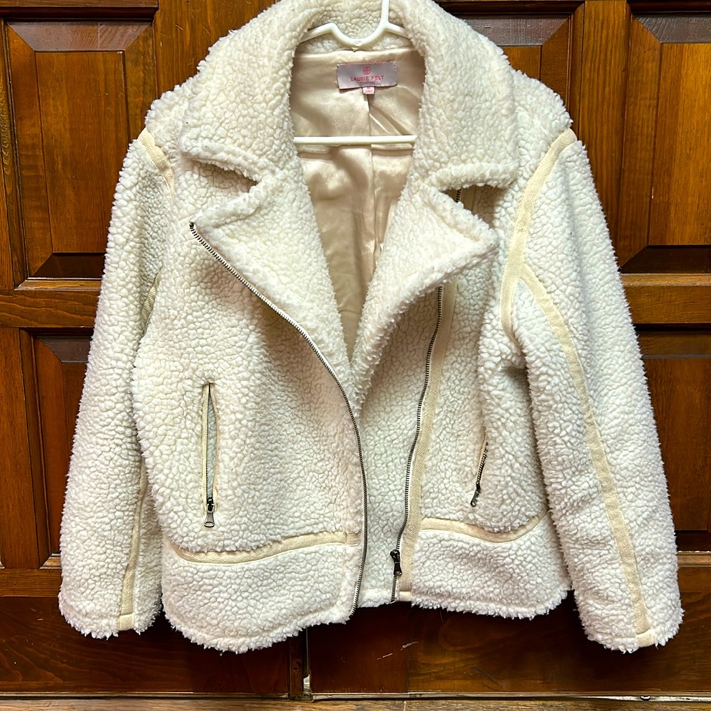 Laurie Felt Fully-Lined Moto Jacket. Very Warm. E… - image 1